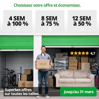 Depotium Mini Entrepôt - Montreal North Promotion